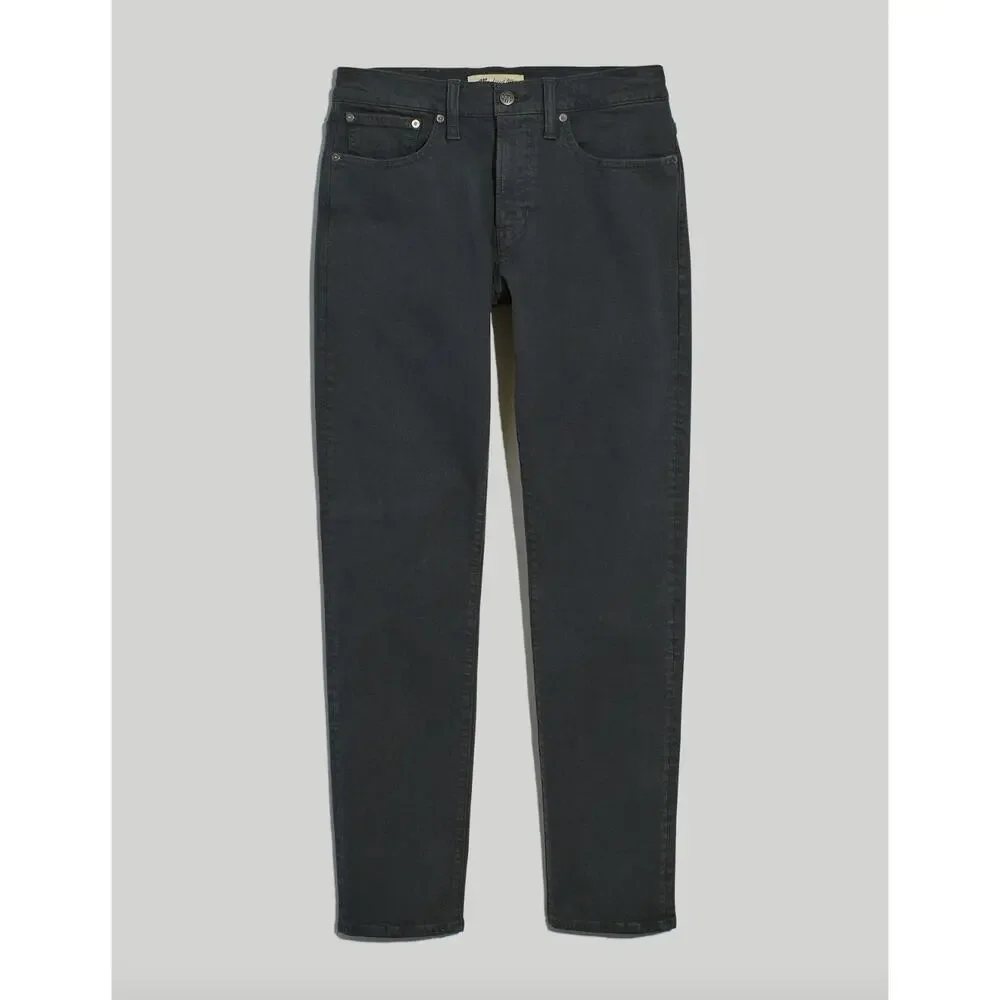 Madewell Garment Dyed Athletic Slim Jeans Thunder Cloud Gray Mens W 30 L 32 NWT